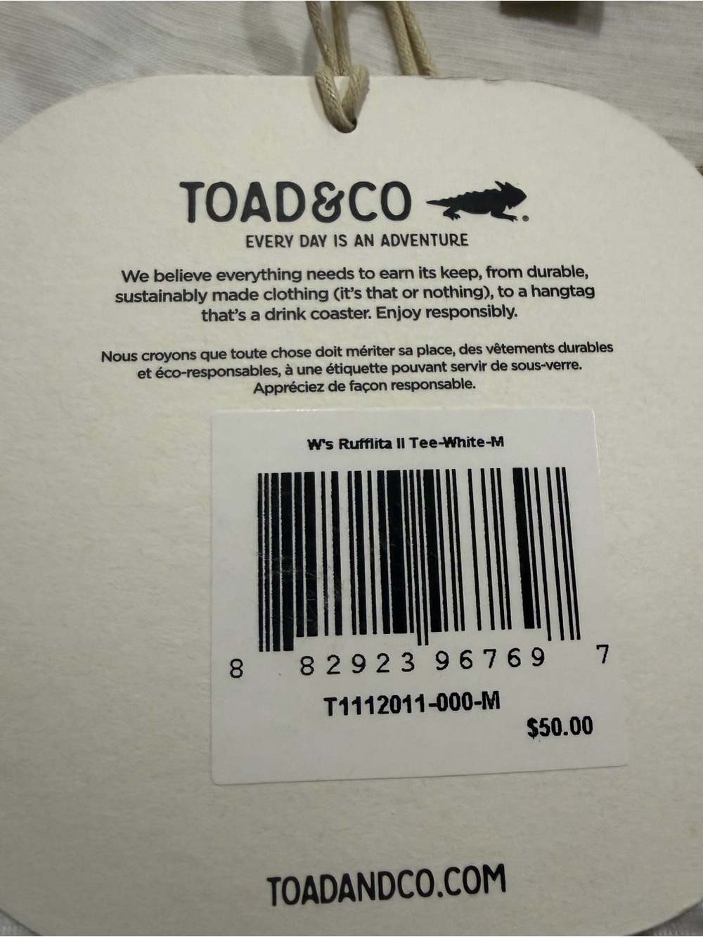 Toad & Co Women's Rufflita II Tee Ruffle Cap Sleeves White Size Medium NWT - Picture 8 of 11